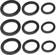 VGOL 30Pcs Hose Washers Replacement Garden Hose Washers Seals Water Hose Sealing Rings Tap Connector Washers Accessories for Sink Taps Black