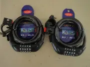 2X 5-Digit Combination Bike Lock Cable Bicycle Chain 4Feet Anti Theft #A20