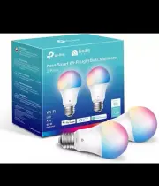 Kasa Smart Wi-Fi Light Bulbs, Full Color Changing Dimmable Smart, A19, 60 W 800