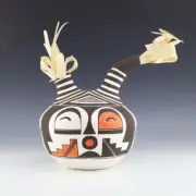 NATIVE AMERICAN LAGUNA POTTERY KOSHARE BY MYRON SARRACINO