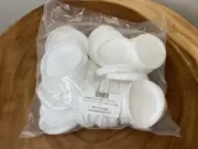 3 Inch 50pcs White Plastic End Tube Plug Caps for Kraft Mailing Tubes