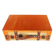Vintage Suitcase 34x20x11cm Wooden Vintage Luggage Trunk Antique Storage Chest