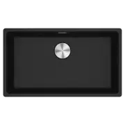 Franke Maris 720mm Onyx Black Single Bowl Fragranite Sink. MRG110-72ON-FPC