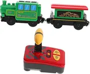 JUMPLAWN Remote Control Electric Train Battery Operated Imitation Train Model with Versatile Track Creative Design for Imaginative Play and Skill Development