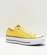 Converse Chuck Taylor All Star Ox Butter Yellow White NEW Platform