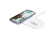 Bonelk USB-C Dual Wireless Fast Charge Qi Pad For iPhone Samsung LG Sony White