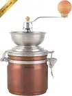 Hand Grinder Manual Coffee W/Storage Copper