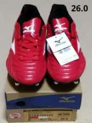 MIZUNO Rugby Shoes Samurai Power FS 2 R1GA1521 Red x White Super wide 26cm US8