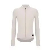 Santini RTR Long Sleeve Unisex Winter Jersey - Cream Size L