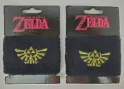 (2) The Legend of Zelda Black Wristbands Nintendo Bioworld Loot Crate Exclusive