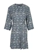 S Max Mara Uriell Printed Silk-satin Mini Dress - Blue - 10 (UK10 / S) 10 (UK10 / S)