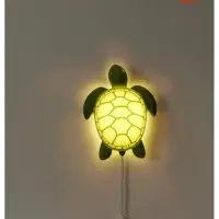 在飛比找蝦皮購物優惠-IKEA代購 Led壁燈 烏龜圖案/綠色 掛燈 海洋 海龜