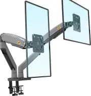 Dual Monitor Desk Mount Stand Full Motion Swivel Computer Monitor Arm Fits 2 Scr
