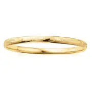 Zamel's 9ct Yellow Gold Silver Filled 65x6mm Engraved Bangle Jewellery