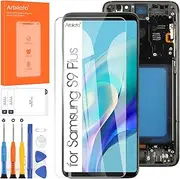 Arbilato Screen Replacement for Samsung Galaxy S9 Plus Touch Screen Digitizer Replacement Assembly Repair Parts with Frame(No Fingerprint)
