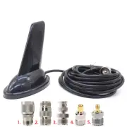 Dual Band VHF/UHF 144/430MHz Antenna + Connectors For Car Radio Walkie Talkie g