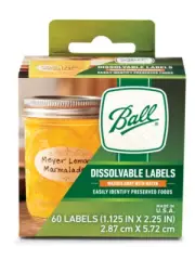 Ball Dissolvable Canning Labels, 60 Count Pack