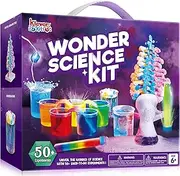 Klever Kits Wonder Science Kits- 50+ Experiments Educational Toys, STEM Activities with Growing Crystal Tree, Lab Science Toys, Kids Aged 6 7 8+ Birthday Gift