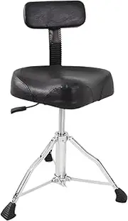 Qianly Drum Throne with Backrest Heavy Duty Drum Throne Seat for Drummers Kids