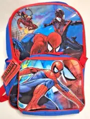 Marvel Ultimate Spiderman Web Warriors Backpack Book Bag & Detachable Lunch Bag