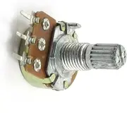 A10K (Control electrical) 10K Ohm 6mm Split Shaft Single Turn Rotary (43ry276qf41) Taper Potentiometer