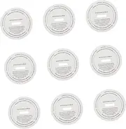 KALLORY 10pcs DIY Cup Labels for Candle Containers Protective Paper Stickers Elegant Design for Handmade Fits Candle Jars Adhesive for Long Lasting Use
