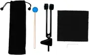 Kisangel 1 Set Tuning Fork for Yoga Meditation Complete with Striker and Storage Bag Healing Tools for Chakra Balance and Therapy Random Color