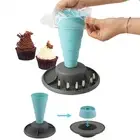 Foldable Piping Bag Holder Stand for Baking and Decorating Pastry Bags