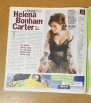 Parade Newspaper Magazine - Helena Bonham Carter OPRAH WINFREY DENZEL WASHINGTON
