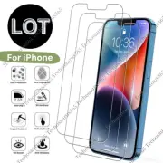 Tempered Glass Screen Protector For iPhone 13 12 11 Pro XS Max XR 7 8 6 Plus Lot