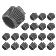 20 Pcs PVC Pipe Male Thread Plug G3/4" Threaded NPT Plugs for Water Line, Grey