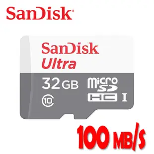 SanDisk Ultra microSDHC UHS-I 32GB 記憶卡 (SDSQUNR)