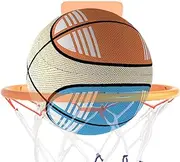 Indoor Basketball Silent,No Noise Basketball - Shock Absorption Foam Toy Sponge Ball for Team Teens School Wood Tile Carpet Floor Apartment Bedroom Home