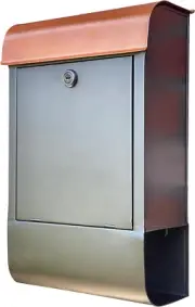 Dominion Locking Mailbox with Newspaper Holder, Wall Mount Mailboxes for outside