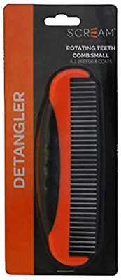 Scream 35-SG03751 LOR Rotating Teeth Comb, Loud Orange