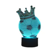 Football Crown Style 3D Touch Switch Control Led Light
