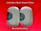 2PCS Japanese Style Melamine Round Dinner Square Plate Set (23.5x15cm) (Z-60)