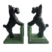 Cast Iron Black Scottish Terrier Bookends
