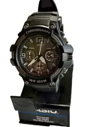 Casio MCW100H-13RT Chronograph 100m Stainless Steel Black Watch