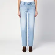 [Mother] Washed Jeans Smarty Pants 29 Light blue