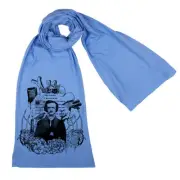 Edgar Allan Poe Screen printed Cotton Scarf