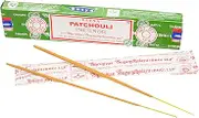 SATYA Incense - Patchouli Incense Sticks, 12 Count