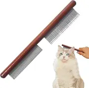 Flea Comb for Cats - Stainless Steel Kitten Flea Comb - Fine Tooth Dandruff Comb - Reusable Lice Brush for Dogs Cats Rabbits