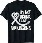 [VidiAmazing] I'm Not Drunk I Have Parkinson's Funny Parkinson's Warrior ds617 T-Shirt