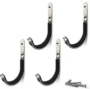 MENG ZHI AO 4 Pcs Set Gun Rack Stainless Steel Wall Mount Storage Gun Rack Shotgun Hooks Rifle Hangers