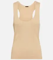 [Joseph] Joseph Ribbed-knit jersey tank top AU 14 beige