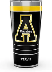 Tervis Traveler Appalachian State Mountaineers - MVP Triple Walled Insulated Tumbler Travel Cup Keeps Drinks Cold & Hot, 20oz, Stainless Steel