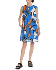 Marimekko Anemonet Eldfamn Linen-Blend Shift Dress