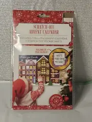 DIY Christmas Tree Scratch Off Advent Calendar 11x17in (T18)