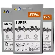 26RS 72 DL 3 pcs x STIHL .325″ 1.6 mm Chain for 18"/45 cm bar OEM 3639 005 0072